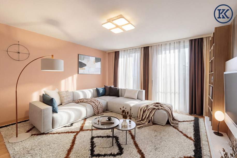 Wien-Meidling Highlight: Helle 3-Zimmer-Wohnung mit Loggia &amp; Gemeinschaftsdachterrasse, Wohnung-kauf, 350.000,€, 1120 Wien 12., Meidling