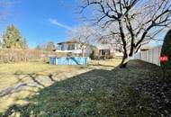 Großzügiges 985m² Baugrundstück mit ca. 150m² Einfamilienhaus mit Terrasse u. Garage in wunderschöner Lage Nähe Mühlwasser