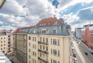 Stilvolle Dachgeschoss-Maisonette mit ca. 37 m² Terrasse, Klimaanlage &amp; Altbaucharme bei Wien Mitte