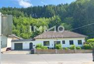 Bungalow mit Pool, Garage zu mieten in idyllischer Landschaft im Raum Rosenau/Bruckbach - Ruhelage