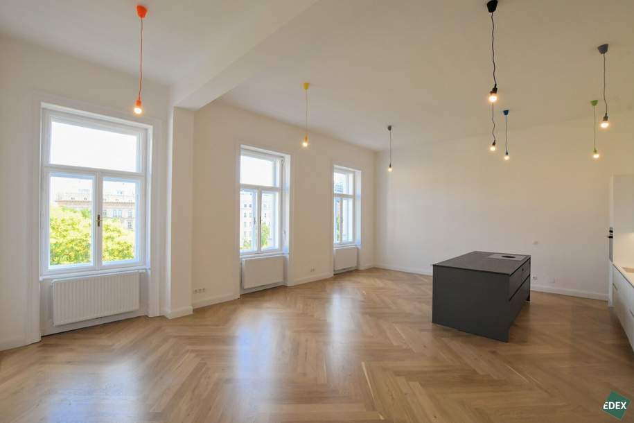 Erstbezug nach Sanierung | Traumhafte 4 Zimmer-Altbauwohnung am Rudolfspark, Wohnung-miete, 3.690,00,€, 1010 Wien 1., Innere Stadt