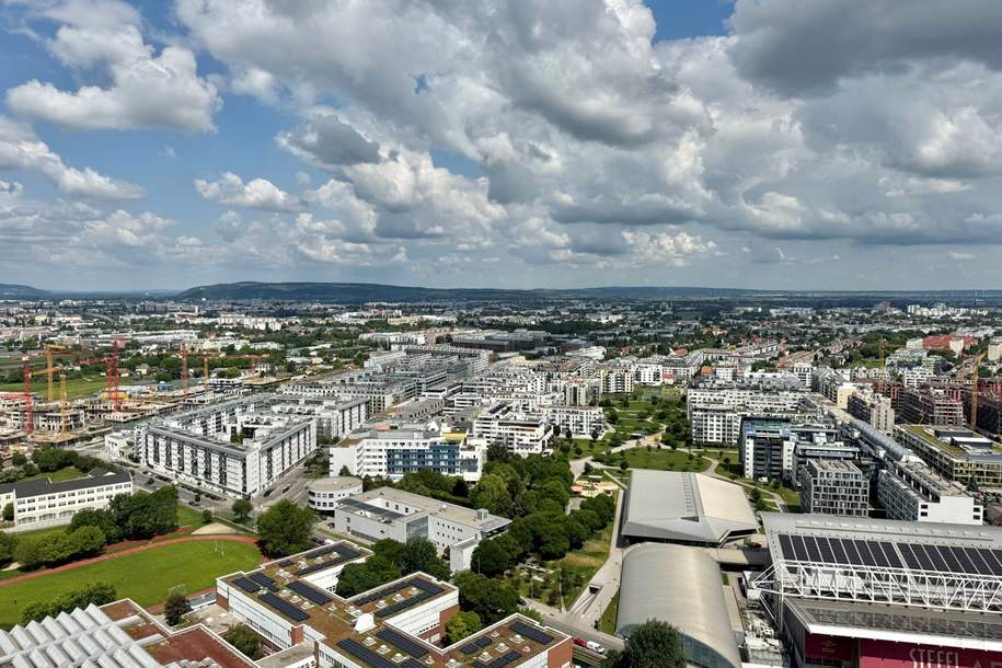 Design trifft Ausblick - 2 Zimmer Wohnung mit Weitblick - U1 vor der Türe - Provisionsfrei, Wohnung-kauf, 435.000,€, 1220 Wien 22., Donaustadt
