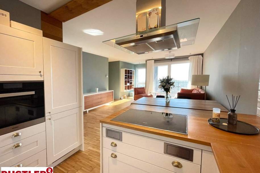 Atemberaubend -&gt; Möblierte 4-Zimmer Wohnung mit traumhaftem Ausblick, Wohnung-miete, 2.900,00,€, 1210 Wien 21., Floridsdorf