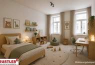 4-Zimmerwohnung mit Hofseitigen Balkon und Blick ins Grüne – Nähe Kutschkermarkt