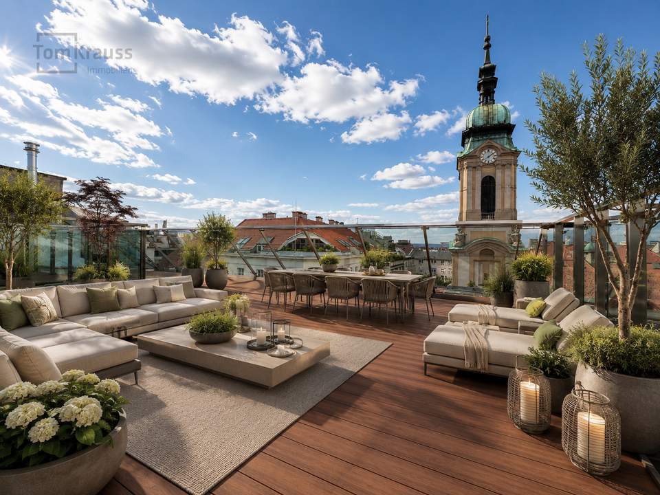 ÜBER DEN DÄCHERN DES KARMELITERVIERTELS - EIN PENTHOUSE FÜR BESONDERE ANSPRÜCHE