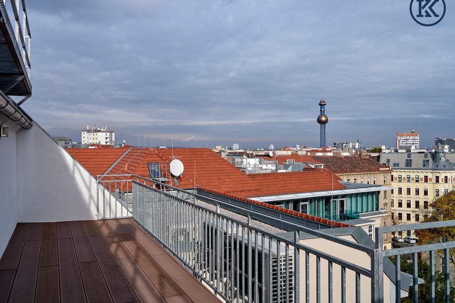Wohnen über den Dächern Wiens - Exklusive Dachgeschosswohnung mit Galerie &amp; Terrassen, Wohnung-kauf, 1.190.000,€, 1090 Wien 9., Alsergrund