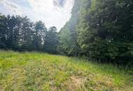 Idyllisches Grundstück am Ende einer Sackgasse – sonniger Bauplatz mit eigenem Wald