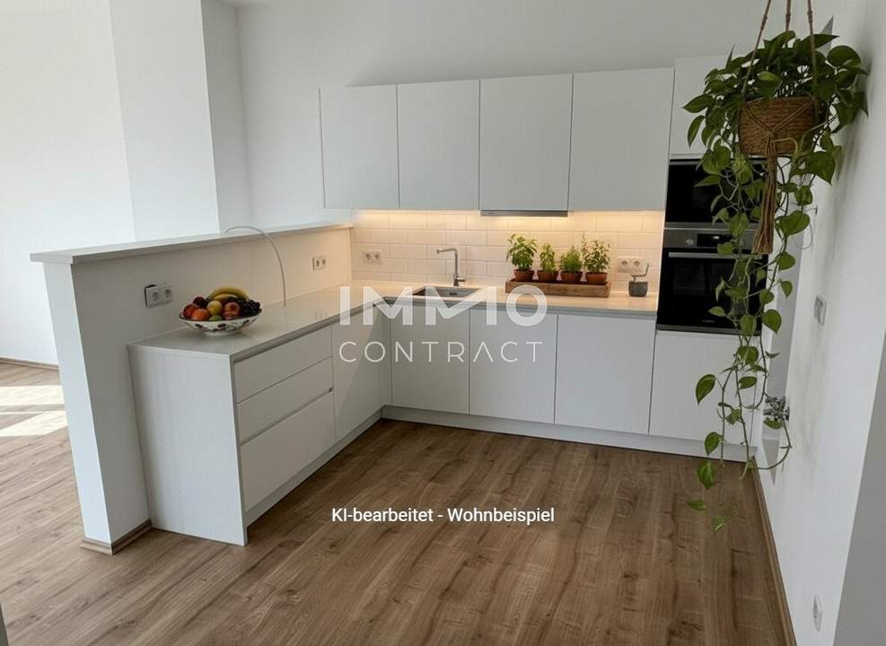 Familienfreundliche 4-Zimmer-Wohnung mit Schwimmteich in ruhiger Grünlage - förderbar