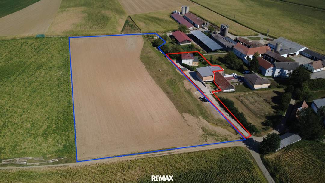 Großzügiges Einfamilienhaus mit Werkstatt und ca. 2 ha Ackerfläche