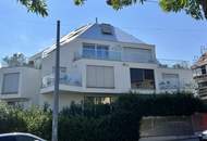 Lichtdurchflutete Penthouse Architektur - barrierefreie 5-Zimmer Maisonette-Wohnung in exklusiver Lage mit teiloffener Galerieebene, zahlreichen Terrassen, 2 Bädern und PKW-Garagenplatz