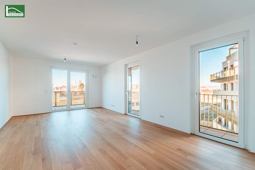 Traumhafte 3-Zimmer-Wohnung im energieeffizenten Neubauprojekt Hirschfeld - Naturnah wohnen