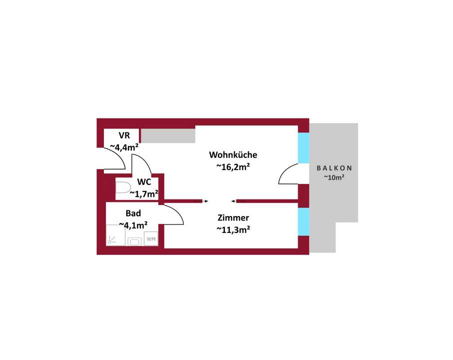 Attraktive Kapitalanlage: Moderne 2-Zimmer-Wohnung mit hohem Vermietungspotenzial I energieeffizienter Neubau I Fußbodenheizung durch Fernwärme