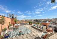 Stylisches Maisonette - Büro mit atemberaubender Dachterrasse nahe Naschmarkt! Garagen verfügbar!