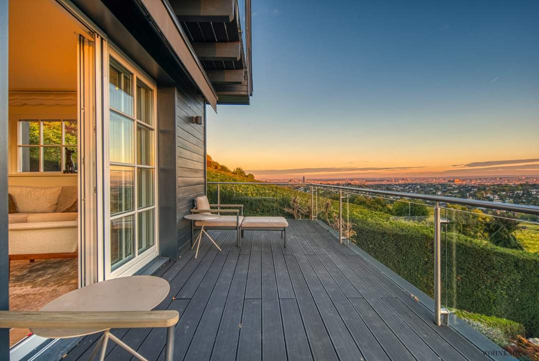 Exklusives Traumhaus zur Miete mit Panoramablick auf die Weinberge