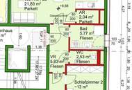 Wohnkomfort pur: Neuwertige 2- oder 3-Zimmer-Wohnung mit West-Eckterrasse & Stellplatz
