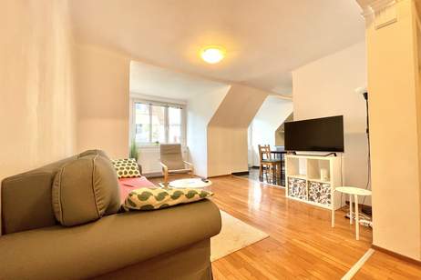 Charmante, voll möblierte 2-Zimmer-Dachgeschosswohnung in einer ruhigen Lage von Mödling, Wohnung-miete, 1.000,00,€, 2340 Mödling