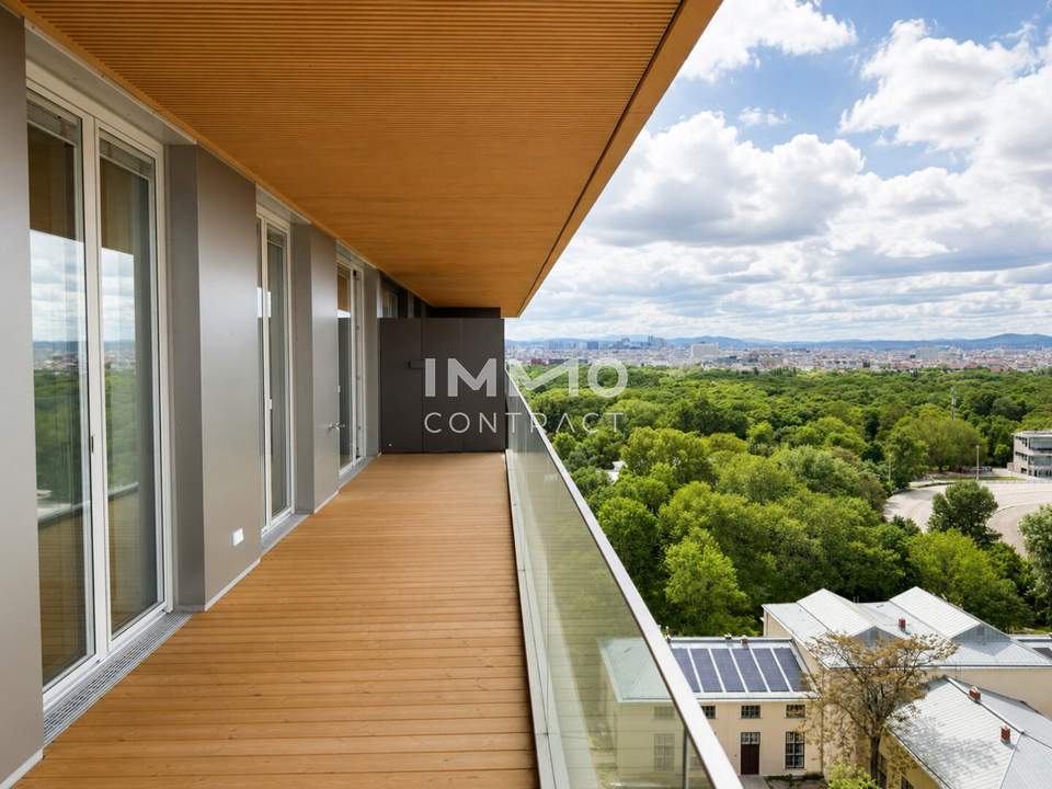 PRATER: 15. Etage - provisionsfrei inkl. ROOFTOP POOL: Erstbezug