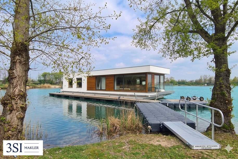 Seegrundstück mit exklusivem Hausboot-Konzept (Privat-Oase nur 30 Min. von Wien), Grund und Boden-kauf, 330.000,€, 2442 Baden