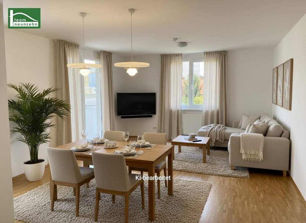 Moderne 2-Zimmer-Wohnung mit Freifläche - Wohnen in Grünlage!