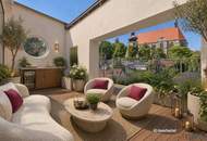 UNGLAUBLICHER BLICK AUF DIE KIRCHE II 35M² BALKON/TERRASSE II WOHNEN IM DEKNMALGESCHÜTZEN MÖDLINGER STADTJUWEL II FUSSGÄNGERZONE