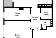 ERSTBEZUG nach Sanierung I 2 Zimmer Wohnung mit Loggia I Tischler Einbauküche inkl. Siemensgeräte I Alte Donau I Donauzentrum