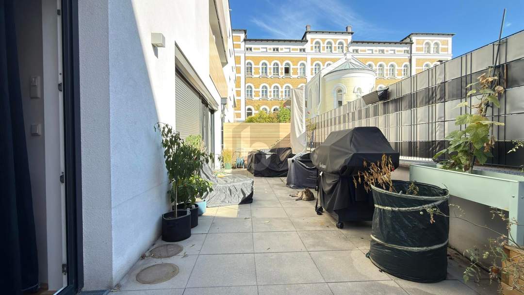 Preisreduktion! MIT 43 QM SÜD TERRASSE - BARRIEREFREI IN TOP RUHELAGE BEM KRANKENHAUS