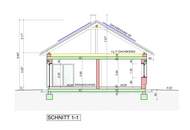 Belagsfertiges Neubau-Wohnhaus in Ziegelmassiv in einer Sackgasse.