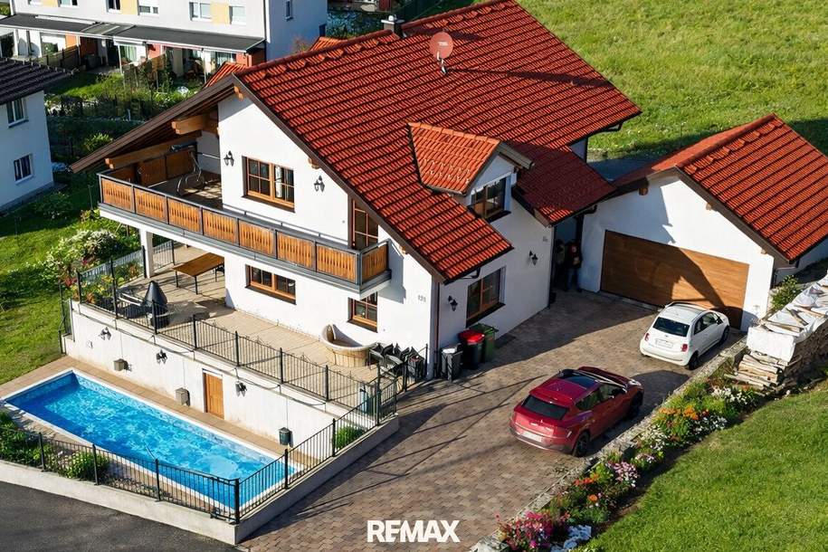 Modernes Einfamilienhaus mit Einliegerwohnung, Pool &amp; hochwertiger Ausstattung in Eggelsberg nahe Salzburg, Haus-kauf, 840.000,€, 5142 Braunau am Inn