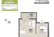 Angenehme 2-Zimmer-Wohnung mit Balkon in der Lorystraße!