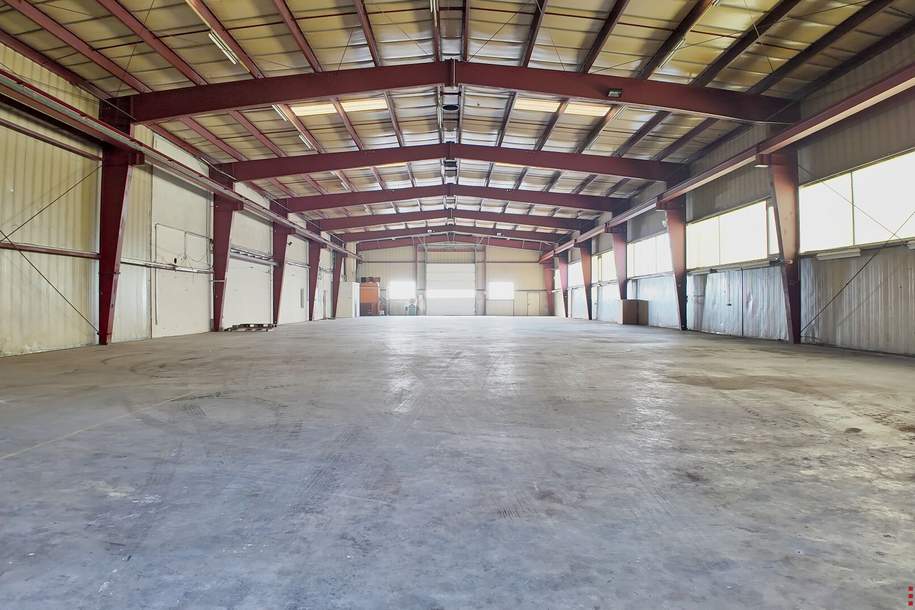 900m² Produktionshalle mit optionalen Freiflächen und Büros, Gewerbeobjekt-miete, 3.441,43,€, 2301 Gänserndorf