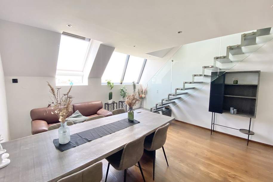 TRAUM Dachgeschoßwohnung mit Terrasse 2 Küchen 2 Bäder!- DREAM 2 bedroom rooftop apartment + terrace, Wohnung-kauf, 480.000,€, 1100 Wien 10., Favoriten