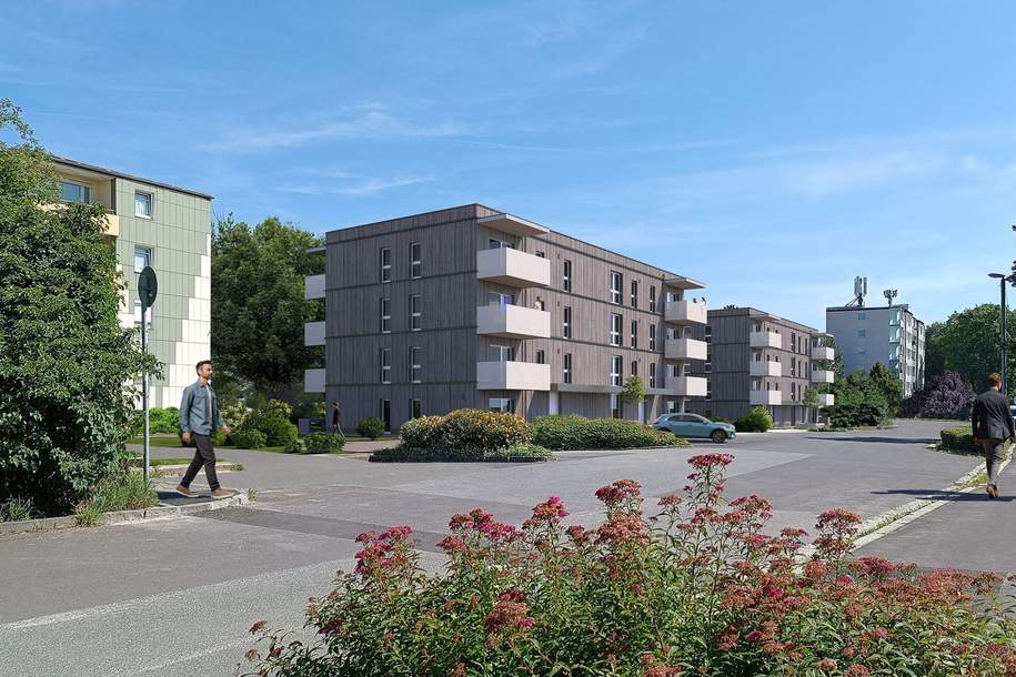 Bindermichl/Oed: Nachhaltiges Wohnen im geförderten Neubau in der Zibermayrstraße, Wohnung-miete, 732,63,€, 4020 Linz(Stadt)