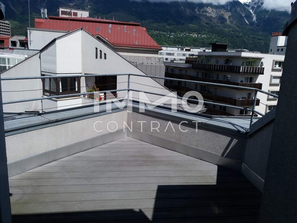 Hippe Dachterrassenwohnung in Wilten: 2 Zimmerwohnung Mentlgasse 16 Top 23
