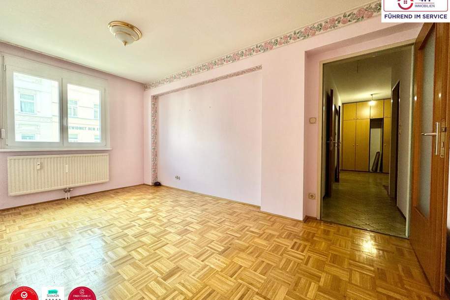 Zentral begehbare 2-Zimmer-Wohnung mit Loggia (Garagenplatz vorhanden), Wohnung-kauf, 269.000,€, 1140 Wien 14., Penzing