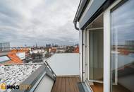 Exklusive, klimatisierte 3,5-Zimmer-Dachgeschosswohnung mit 22 m² Terrasse nahe Schloss Belvedere