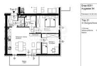 Neuwertige, geförderte 3 Zimmer Wohnung mit Balkon | Augasse 94, Top 21