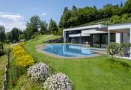Luxus-Wohnhaus mit Schwimmteich in traumhafter Ruhe-/ & Aussichtslage im Rosental