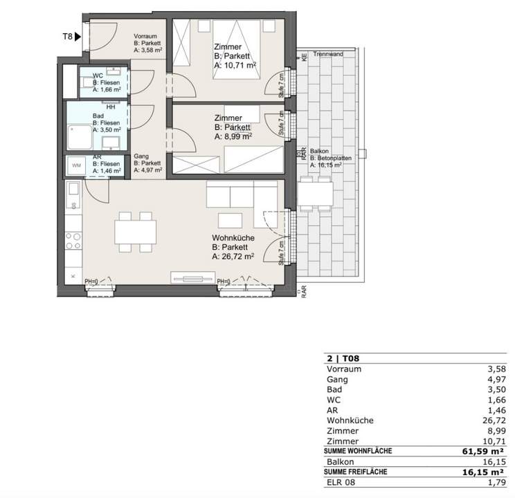 BEZUGSFERTIG I Nähe Mühlwasser I Klimaaktiv-zertifiziert I Tiefgarage I Wärmepumpe I Fußbodenheizung &amp; Kühlung I PV-Anlage