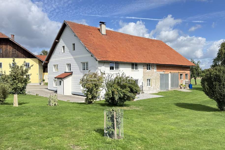 Großzügiges Landhaus mit zwei großen Wohnungen, Tenne &amp; rund 2.000 m² Grund, Seewalchen am Attersee., Haus-kauf, 4863 Vöcklabruck