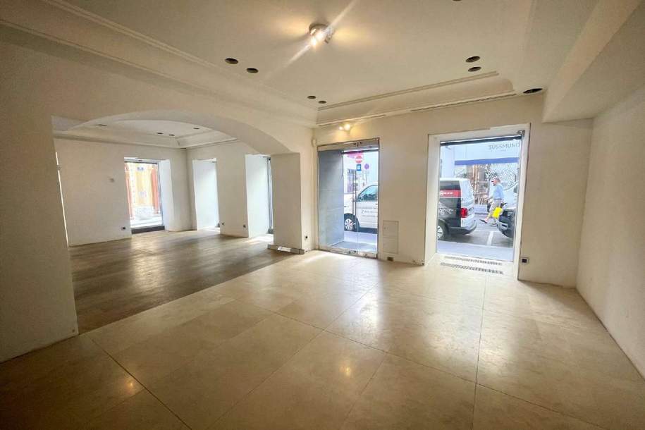 Exklusives Geschäftslokal in Bestlage zu mieten: Ihr neues Aushängeschild nahe der Kärntner Straße, Gewerbeobjekt-miete, 9.218,88,€, 1010 Wien 1., Innere Stadt