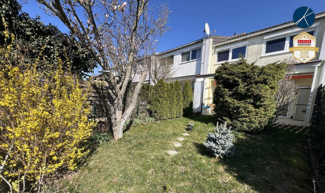 Reihenhausähnliche Wohnung mit Garten, Terrasse und Garage in Mistelbach
