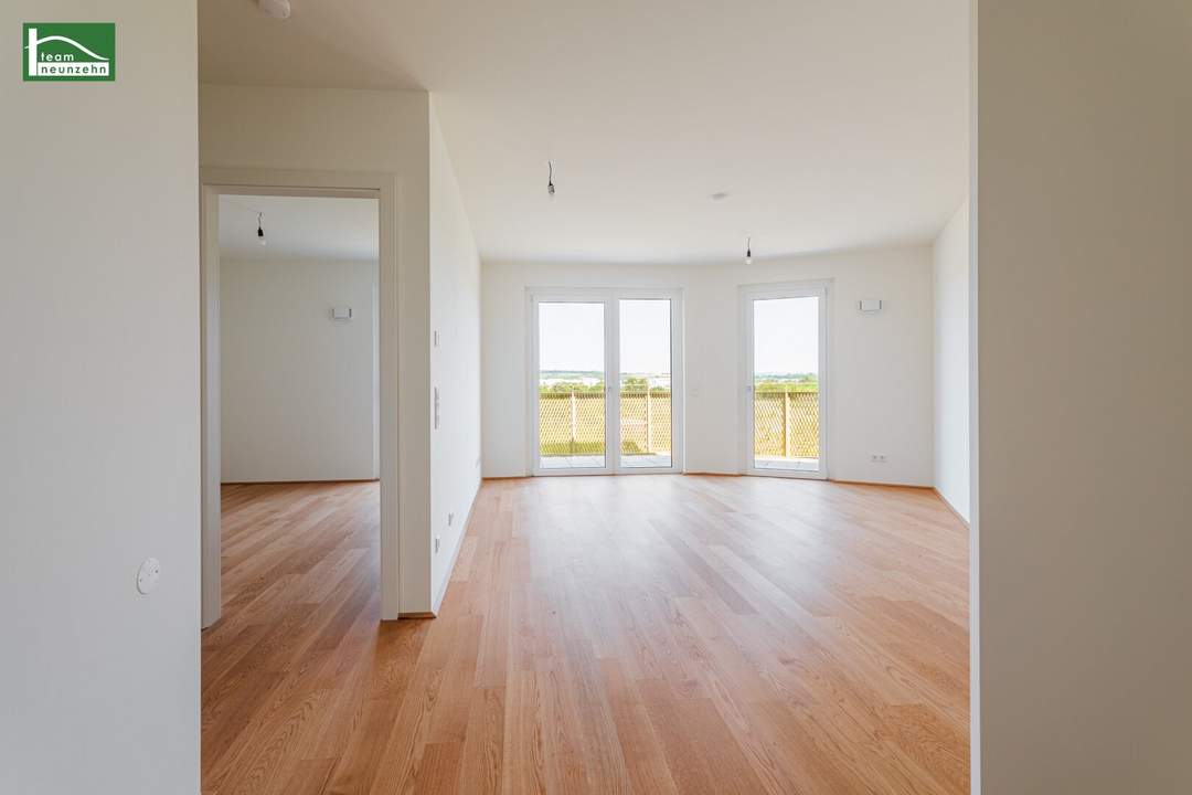 Hochwertige 2-Zimmer-Wohnung im energieeffizenten Neubauprojekt Hirschfeld - Naturnah wohnen