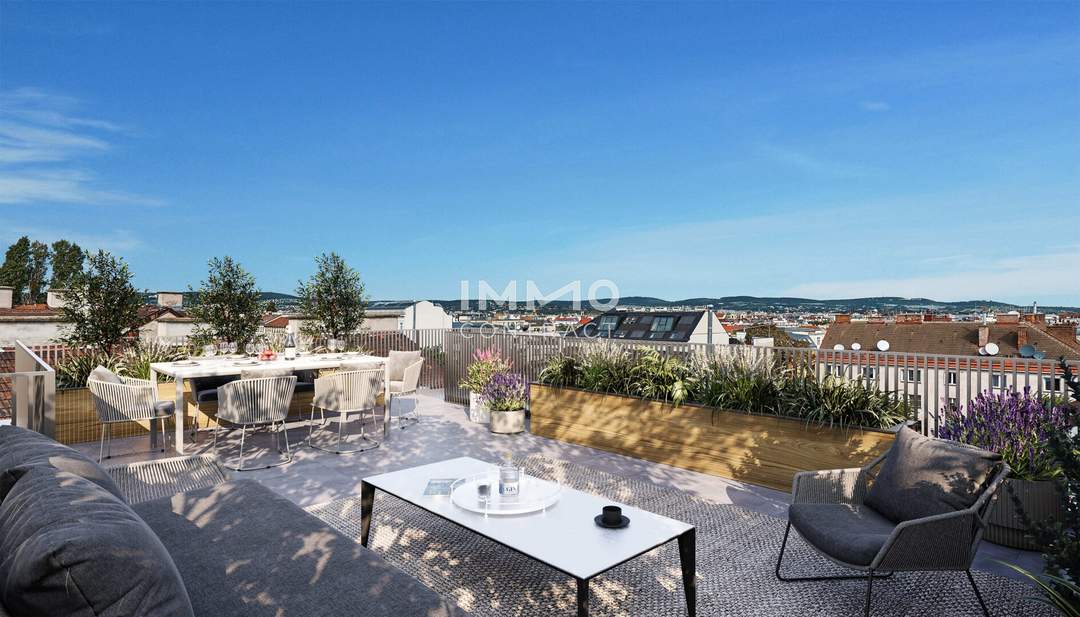 Vierzimmer-Penthouse mit fantastischer Dachterrasse (Neubau, Erstbezug)