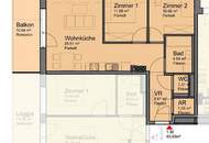 SUPER GROSSER 10,64m² BALKON!!! Moderne Neubauwohnung nahe Akademiepark