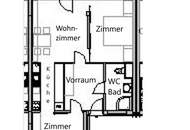 1220 Wien Helle, ruhige 3-Zimmer Wohnung mit sonniger Loggia im 3. Liftstock mit Grünblick