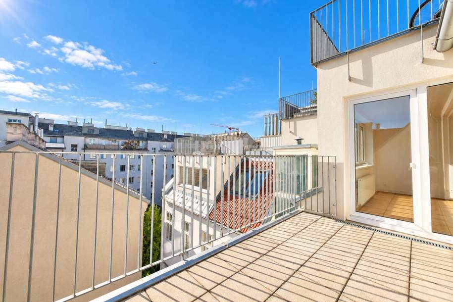 Über den Dächern Wiedens | 3 Zimmer, Terrasse &amp; extra viel Sonnenlicht – jetzt besichtigen!, Wohnung-kauf, 730.000,€, 1040 Wien 4., Wieden