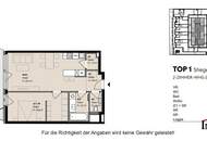 TOPLAGE und ERSTBEZUG: Hofseitige, moderne 2-Zimmerwohnung mit großer Loggia! Besichtigung ab Ende Jänner/Anfang Februar 2025 - Vormerkung schon jetzt möglich!