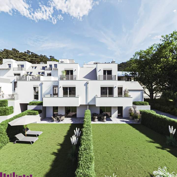 Abkühlen im hauseigenen Pool .... Ihre Traumwohnung mit Terrasse oder Garten und Fernblick Nähe Maurer Wald PROVISIONSFREI !!