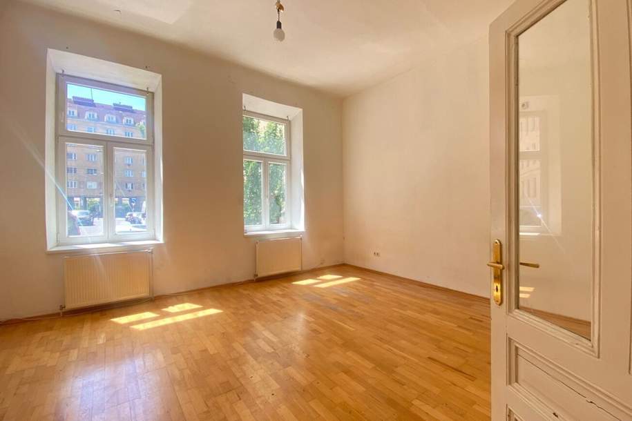 SANIERUNGSBEDÜRFTIGE HELLE WOHNUNG IM KLASSISCHEN ALTBAU, Wohnung-kauf, 132.000,€, 1050 Wien 5., Margareten