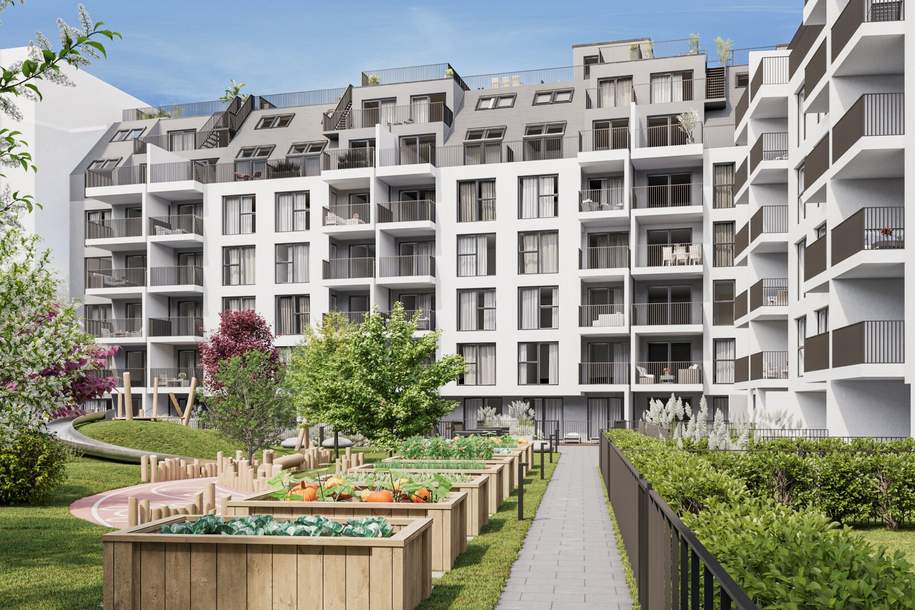 Grand Garden: Hofjuwel & Dachträume – ein Ensemble der Extraklasse, Wohnung-kauf, 212.800,€, 1160 Wien 16., Ottakring